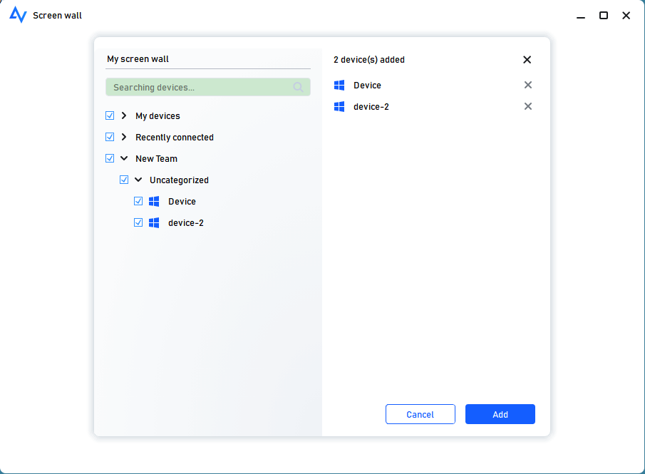 How to create screen walls to view multiple device screens